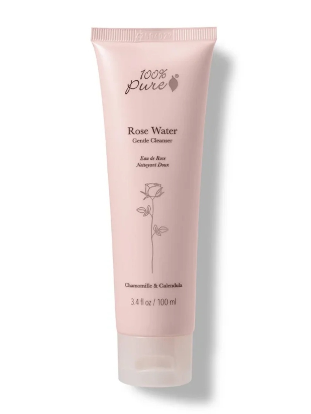 100% Pure Rose Water Facial Cleanser 3.4 oz NIB | Vegan